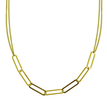 Load image into Gallery viewer, Sterling Silver Gold Plated Thin Curb Link Chain Necklace - silverdepot