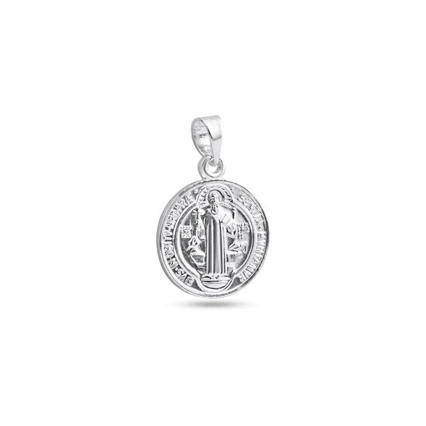 Sterling Silver High Polished Edge San Benito Medallion Pendant