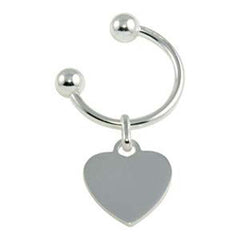 Sterling Silver High Polished U-Shaped Keychain