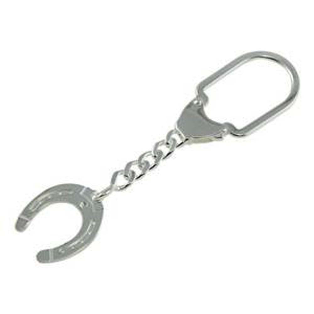 Sterling Silver High Polished Horseshoe Keychain