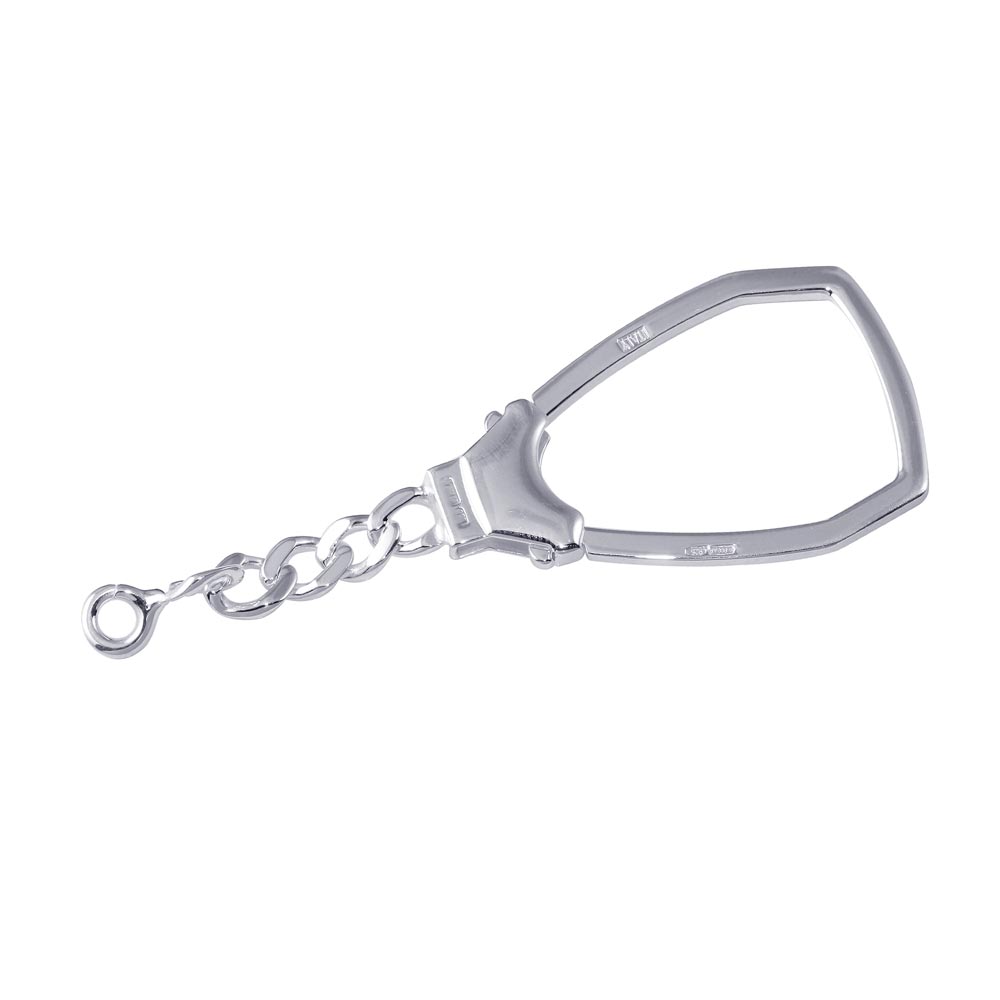 Sterling Silver High Polished Keychain