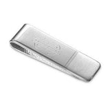 Sterling Silver Matte And High Polished Money Clip With Dollar Sign