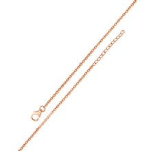 Load image into Gallery viewer, Sterling Silver Rose Gold Plated Adjustable Extension Chain