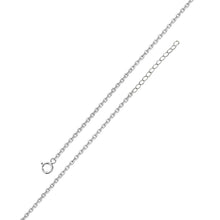 Load image into Gallery viewer, Sterling Silver Rhodium Plated Adjustable Extension Chain