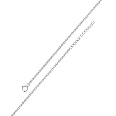 Sterling Silver Rhodium Plated Adjustable Extension Chain