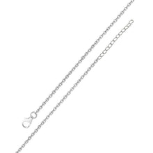 Load image into Gallery viewer, Sterling Silver Rhodium Plated Adjustable Extension Chain