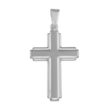 Load image into Gallery viewer, Sterling Silver High Polished Small Cross Pendant