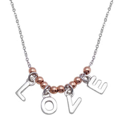 Sterling Silver Rhodium And Rose Gold Plated 