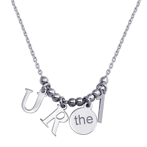 Sterling Silver Rhodium Plated 