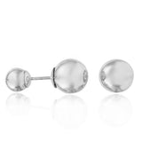 Sterling Silver Ball with Ball Back Stud EarringAnd Earring Dimensions of 10MMx10MM