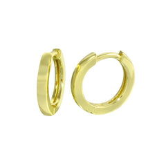 Sterling Silver Gold Plated Huggie Earrings