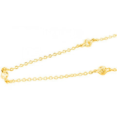 Sterling Silver Gold Rhodium Plated Three CZ Necklace