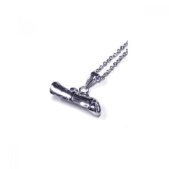 Sterling Silver Rhodium Plated Graduation Pendant Necklace