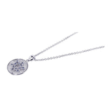 Load image into Gallery viewer, Sterling Silver Rhodium Plated CZ Star of David Pendant Necklace