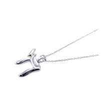 Load image into Gallery viewer, Sterling Silver Rhodium Plated Pendant Necklace