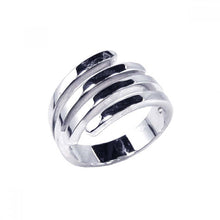 Load image into Gallery viewer, Sterling Silver Plain High Polished Wrap Around Design Ring