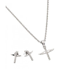 Load image into Gallery viewer, Sterling Silver Rhodium Plated Wings Set