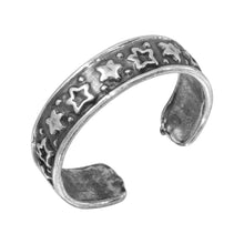 Load image into Gallery viewer, Sterling Silver Lining Stars Toe Ring