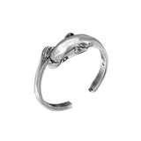 Sterling Silver Flying Fish Adjustable Toe Ring