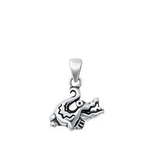 Load image into Gallery viewer, Sterling Silver Crocodile Pendant