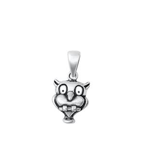 Sterling Silver Owl Pendant