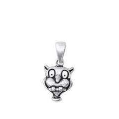 Sterling Silver Owl Pendant