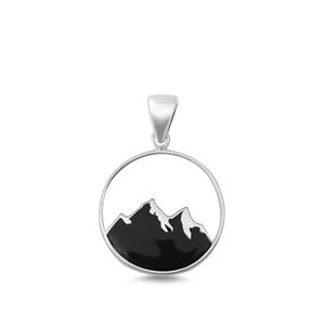 Sterling Silver Mountain Silhoutte Pendant