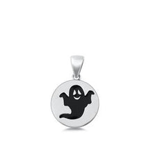 Load image into Gallery viewer, Sterling Silver Ghost Pendant