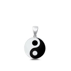 Sterling Silver Yin and Yang Pendant