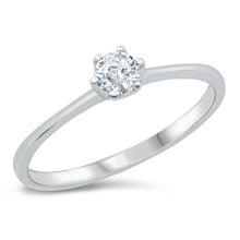 Load image into Gallery viewer, Sterling Silver Solitaire Ring