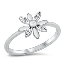 Load image into Gallery viewer, Sterling Silver CZ Ring - Spinning Windmill