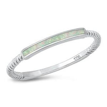 Load image into Gallery viewer, Sterling Silver Lab Opal Ring