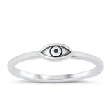 Sterling Silver Oxidized Eye Ring