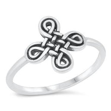Load image into Gallery viewer, Sterling Silver Celtic Cross Ring