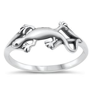 Sterling Silver Lizard Start Ring