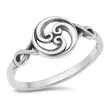 Load image into Gallery viewer, Sterling Silver Spirals Start Ring