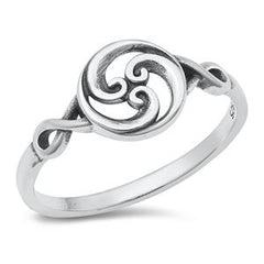 Sterling Silver Spirals Start Ring