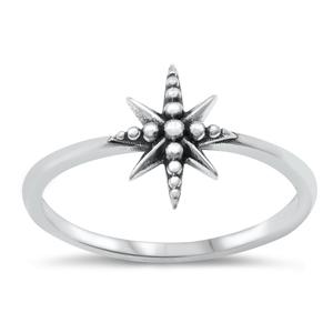 Sterling Silver North Star Ring