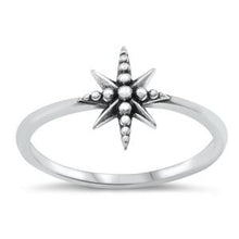 Load image into Gallery viewer, Sterling Silver North Star Ring
