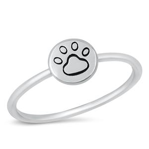 Sterling Silver Little Paw Ring