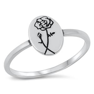 Sterling Silver Carnation Ring