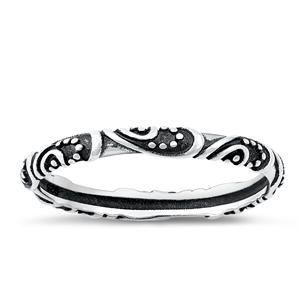 Sterling Silver Bali Band Ring