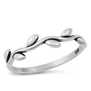 Sterling Silver Leaves Ring
