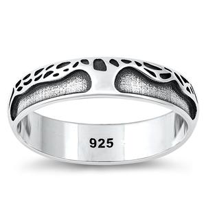 Sterling Silver Growing Tree Start Ring
