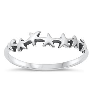 Sterling Silver Little Stars Ring