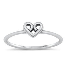 Load image into Gallery viewer, Sterling Silver Heart Ring