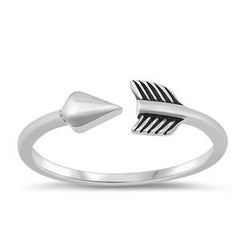 Sterling Silver 5mm Open Arrow Ring