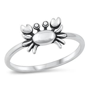Sterling Silver Crab Ring