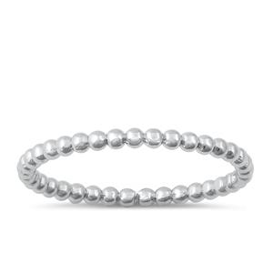 Sterling Silver Dot Band Start Ring