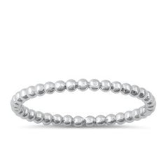 Sterling Silver Dot Band Start Ring